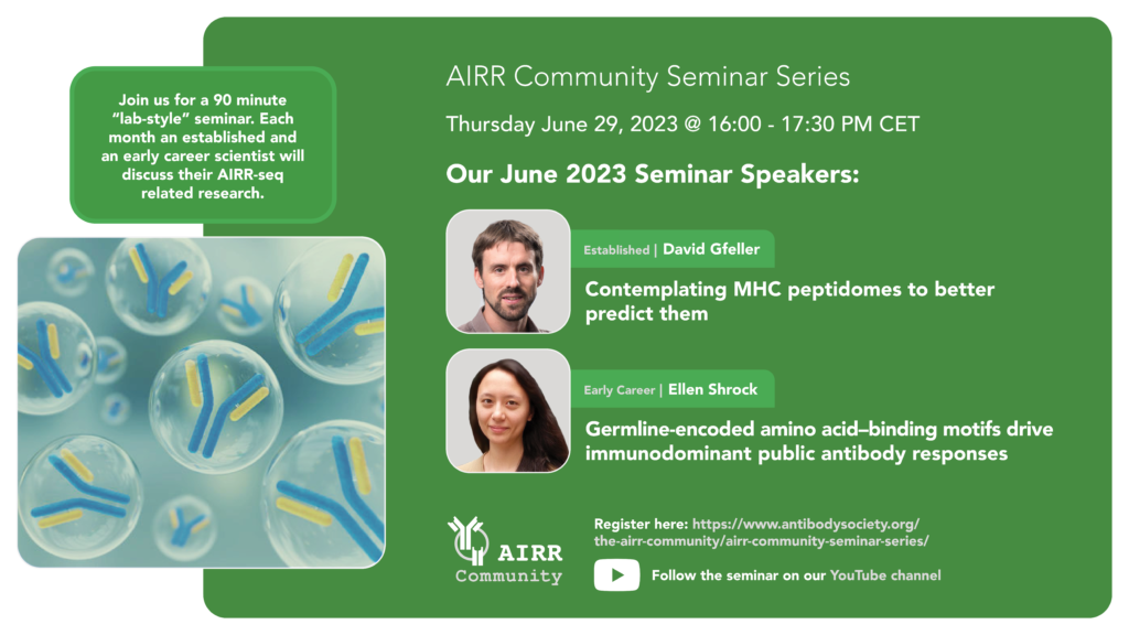 AIRR Community Seminar Series June 2023