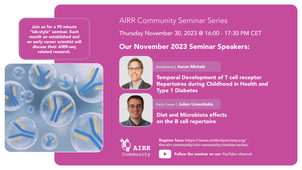 AIRR Community Seminar Series 2023 11 November
